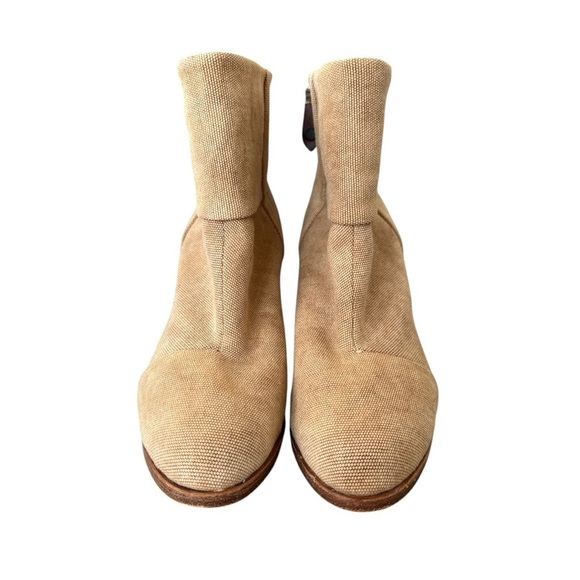 Rag & Bone Newbury Ankle Bootie in Camel Canvas Size 8 - Picture 2 of 10